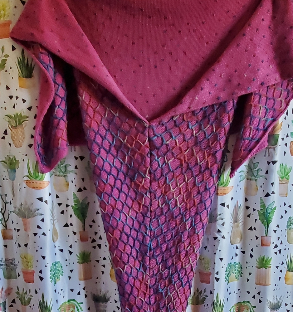 Mermaid Tail blanket crochet